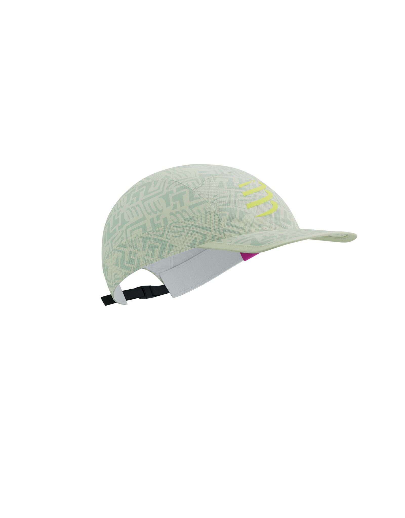 Compressport 5 Panel Light Cap - Sugar Swizzle/Ice Flow/Safety Yellow