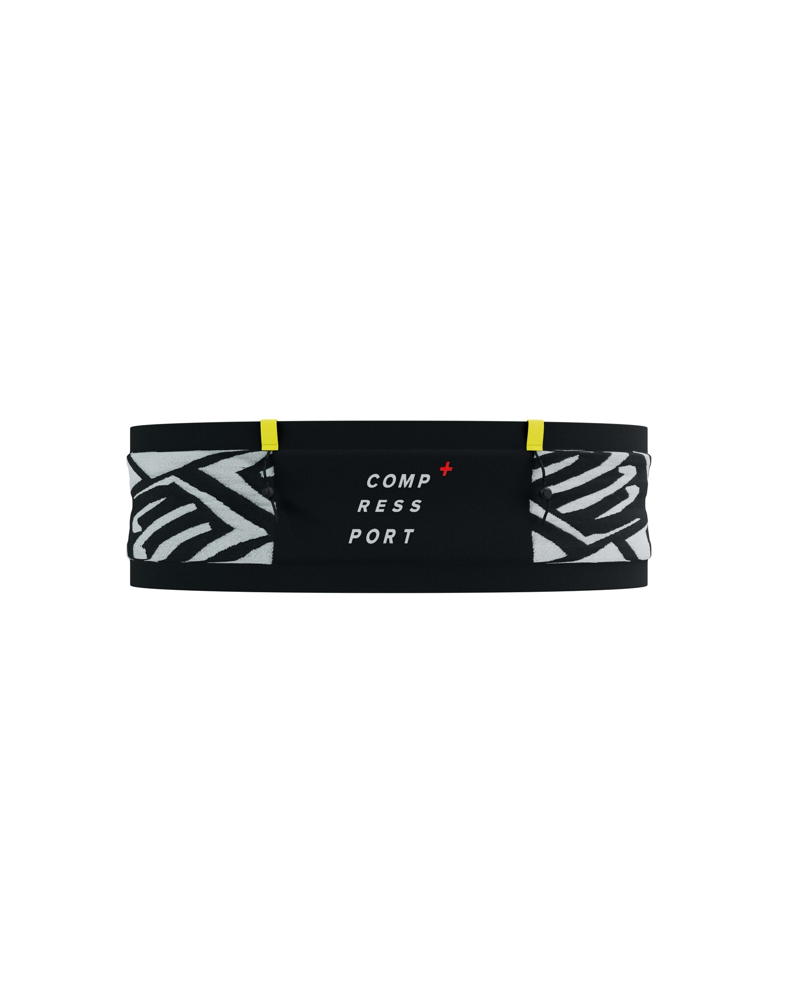 Compressport Free Belt Pro - Black/White/Safety Yellow