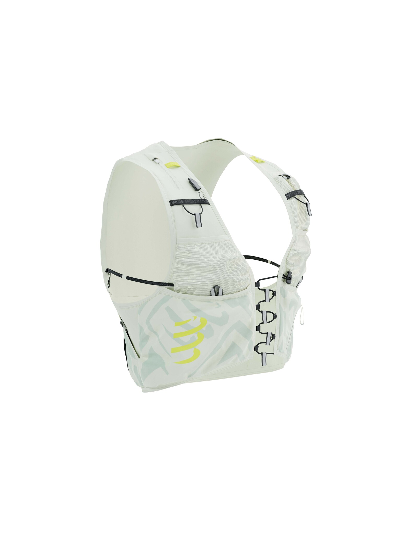 Compressport UltRun S Pack Evo 10 - Sugar Swizzle/Ice Flow/Safety Yellow