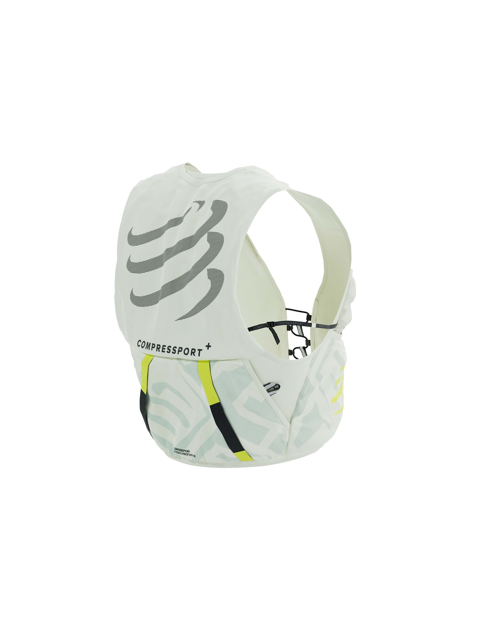 Compressport UltRun S Pack Evo 10 - Sugar Swizzle/Ice Flow/Safety Yellow