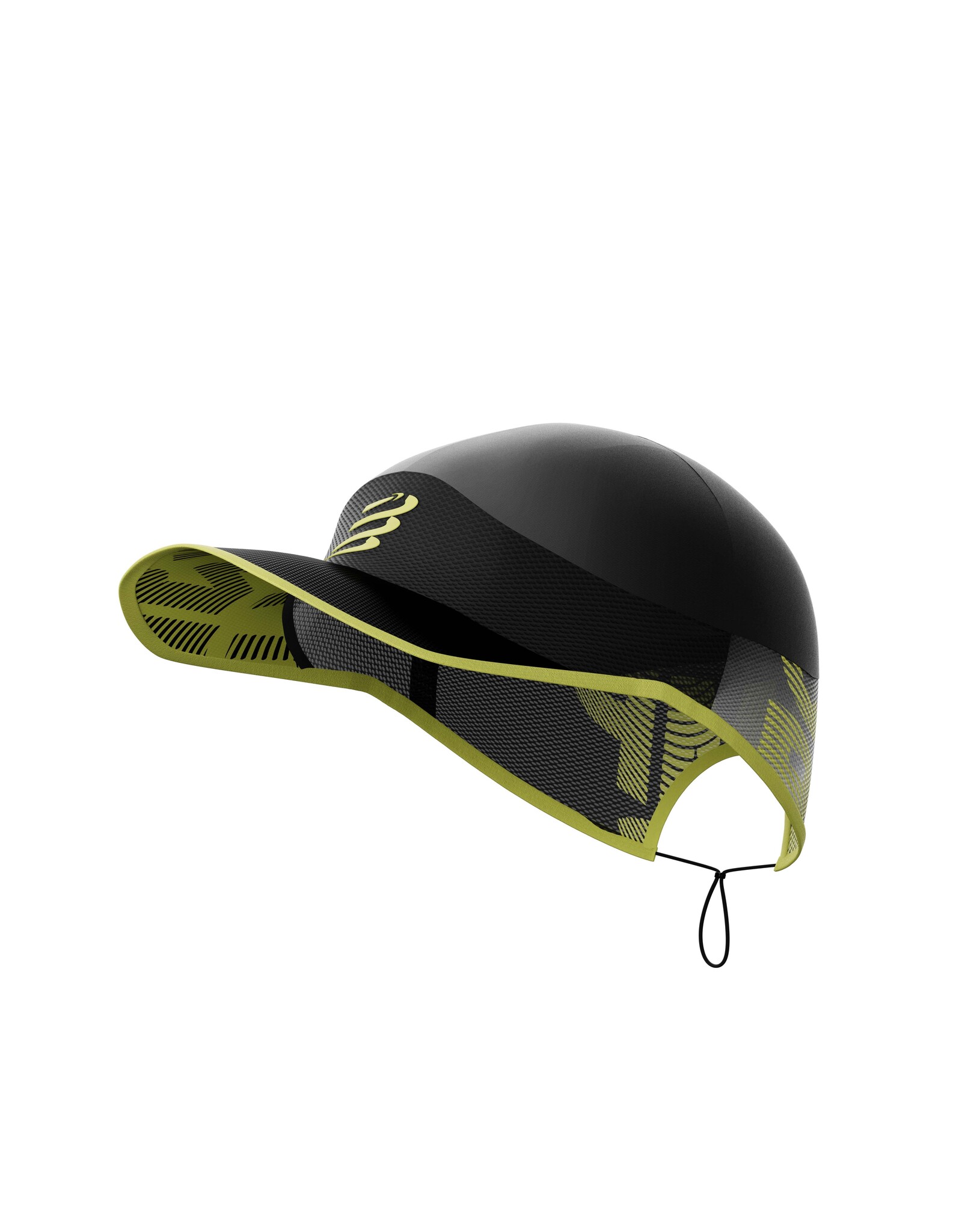 Compressport Pro Racing Cap - Black/White/Safety Yellow