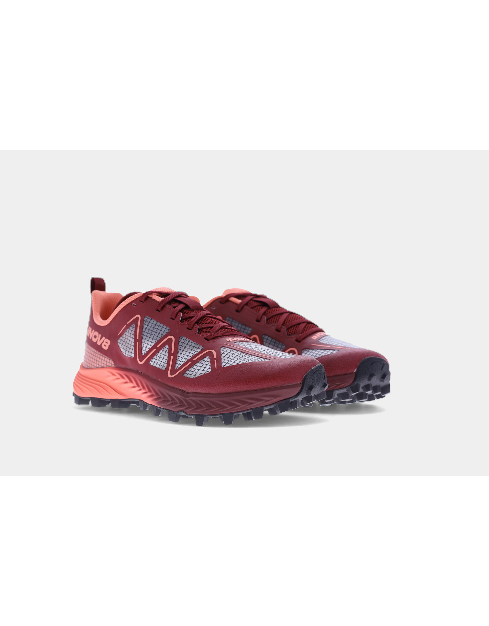 Inov-8 MudTalon Speed - Femme - Burgundy/Coral