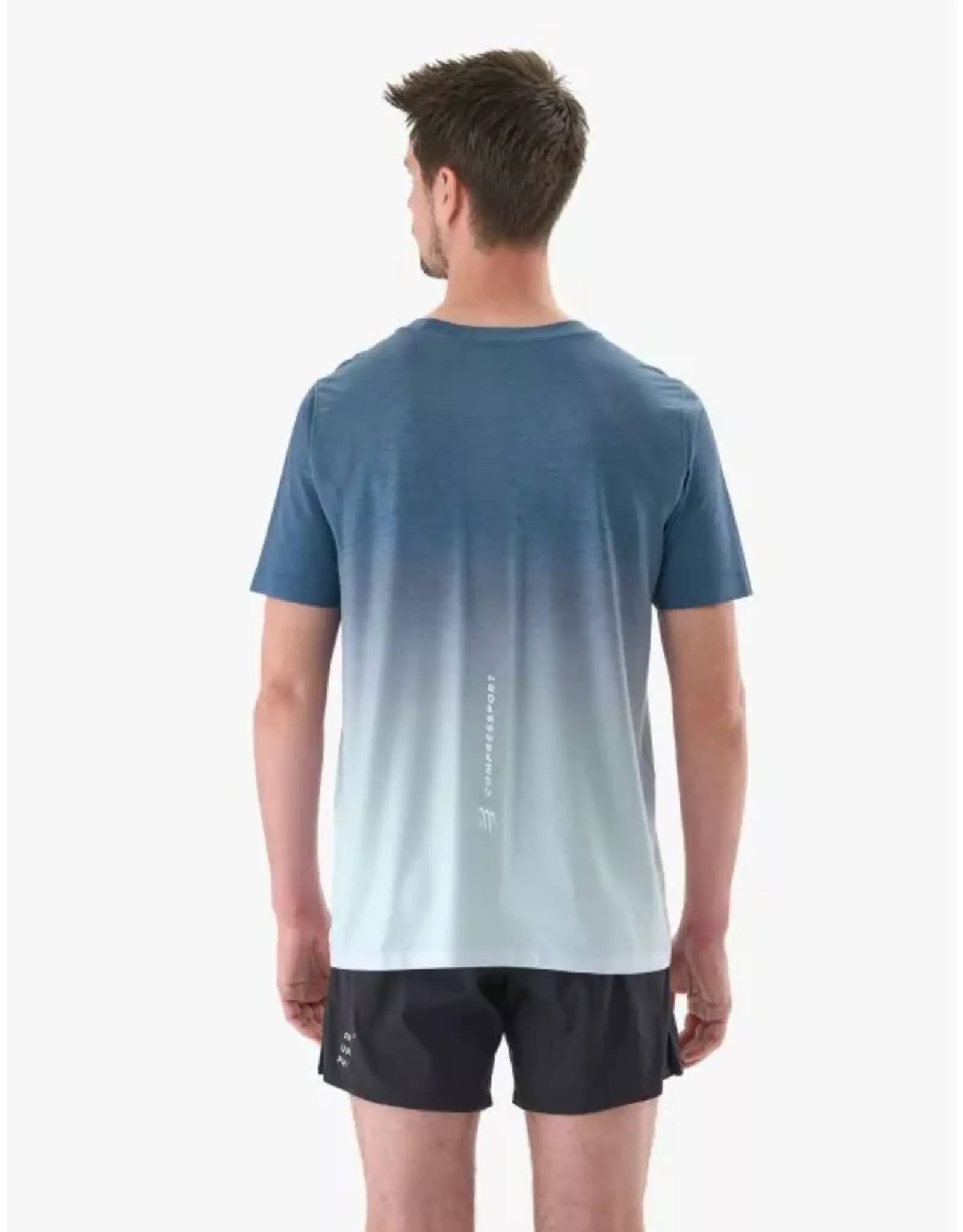 Compressport Performance SS Tshirt M - Poseidon/Ice Flow