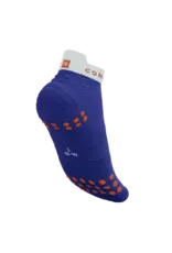 Compressport Pro Racing Socks v4.0 Run Low - Dazz Blue/White