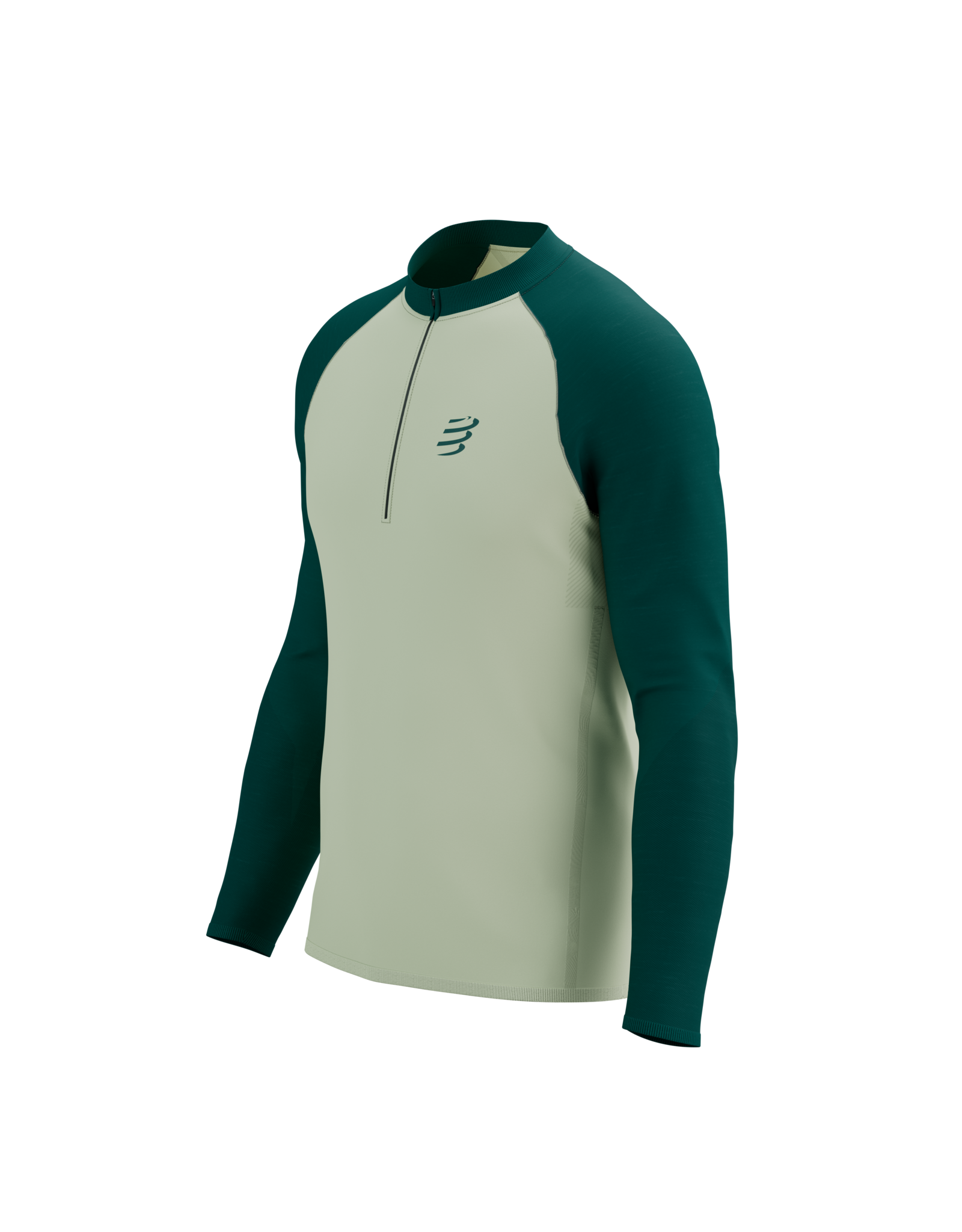 Compressport Trail HZ LS Tshirt M - Sugar/Storm