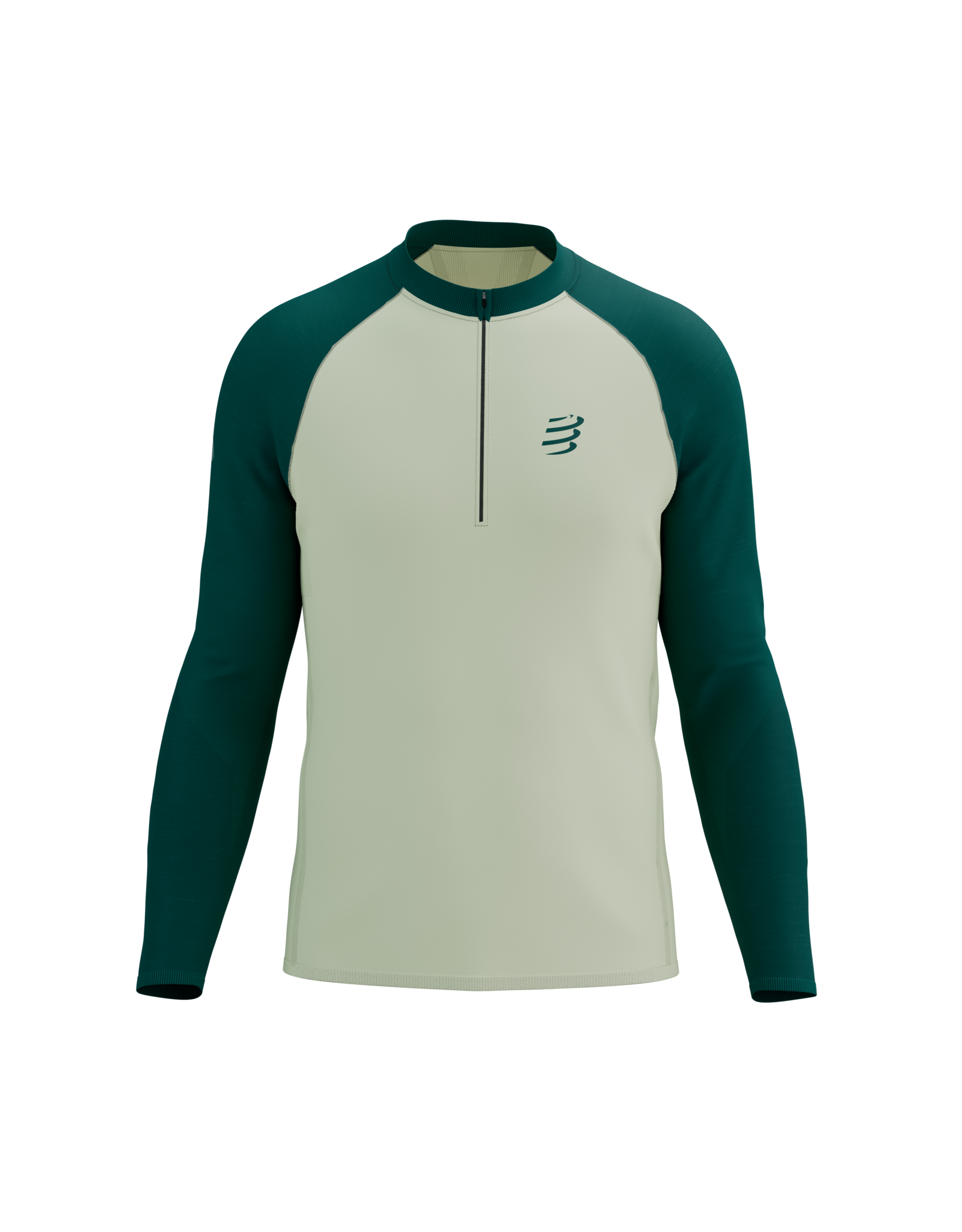 Compressport Trail HZ LS Tshirt M - Sugar/Storm