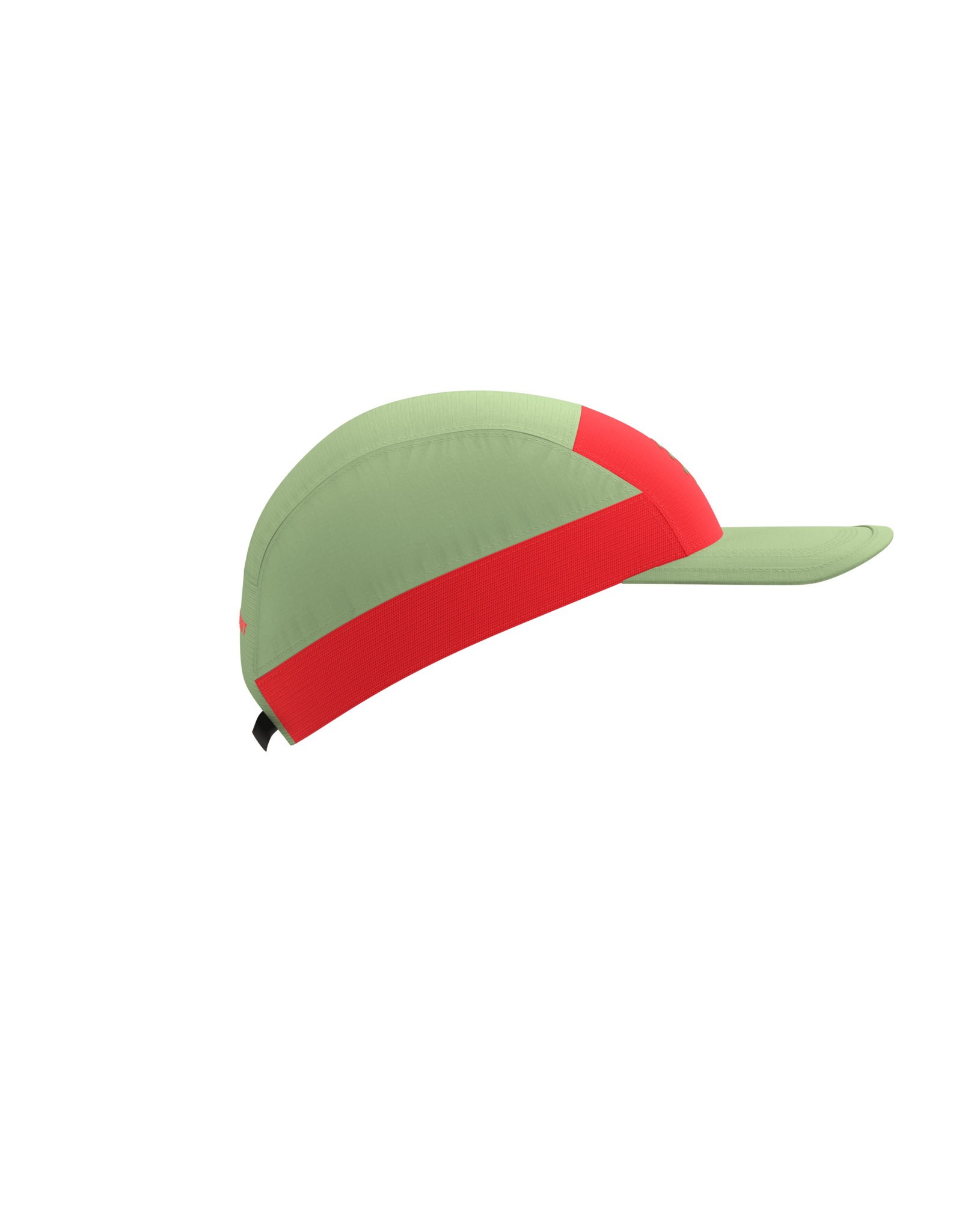 Compressport 5 Panel Light Cap - Nile/Fluo Red