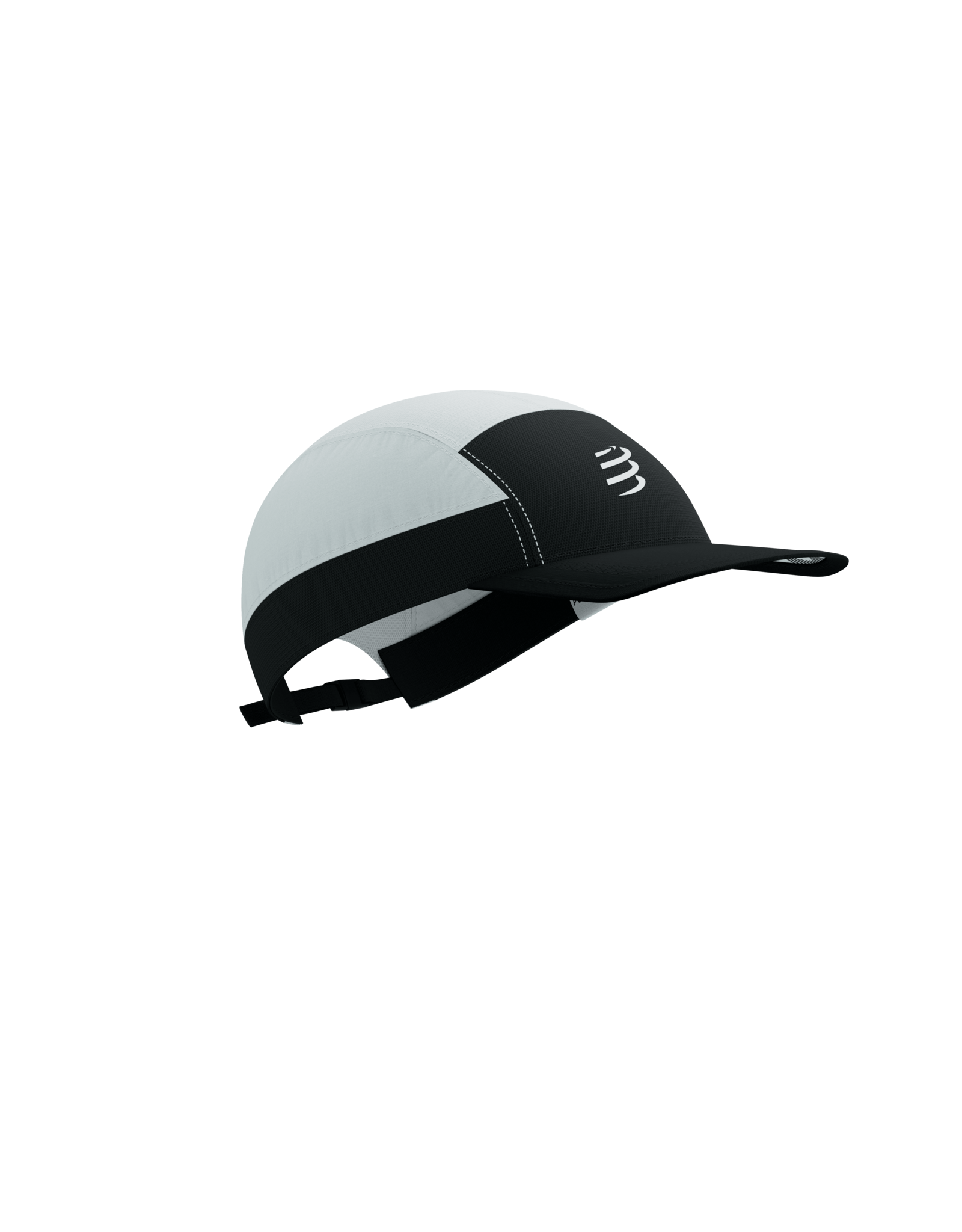 Compressport 5 Panel Light Cap - White/Black