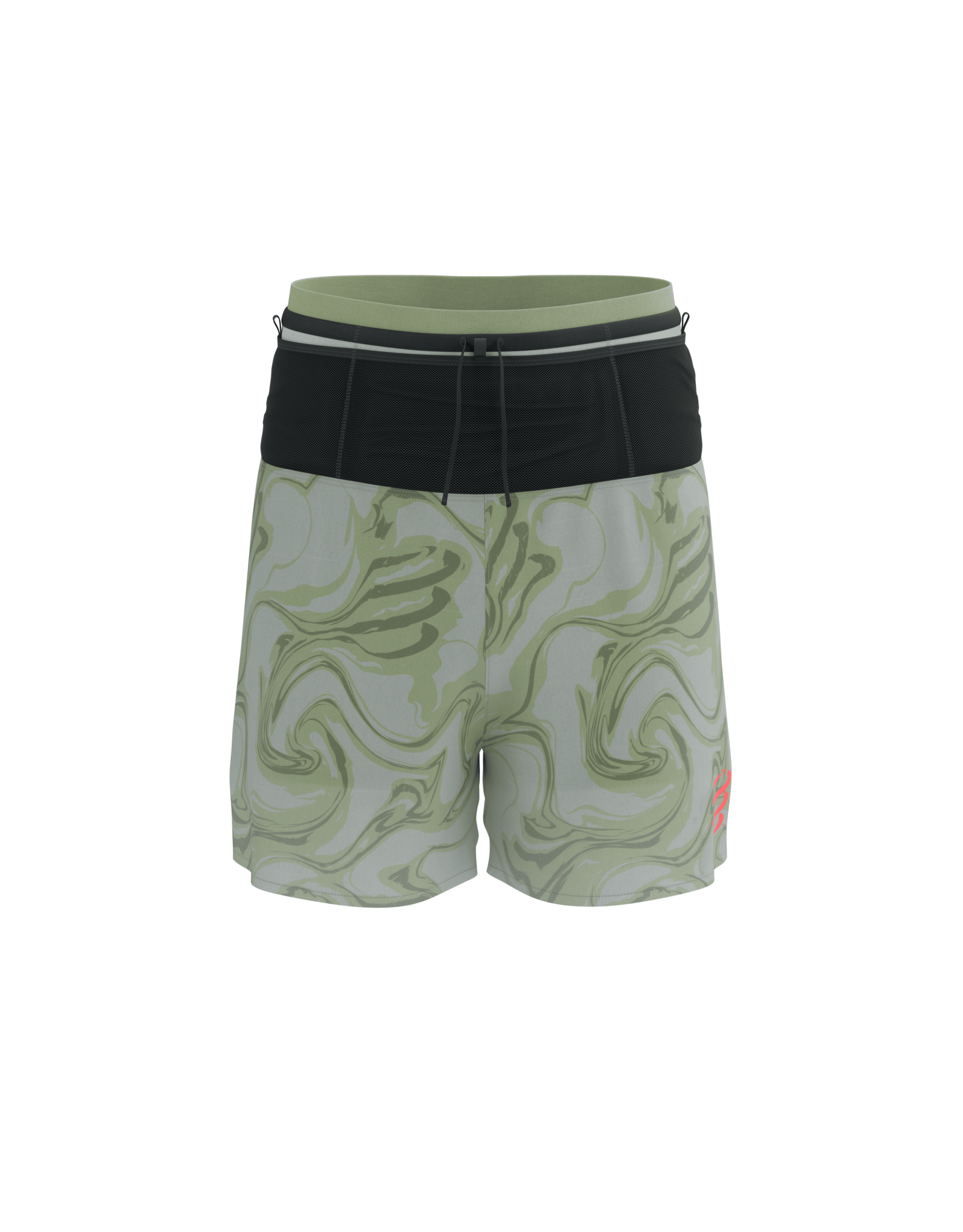Compressport Trail Racing 2-In-1 Short M - Green Camo