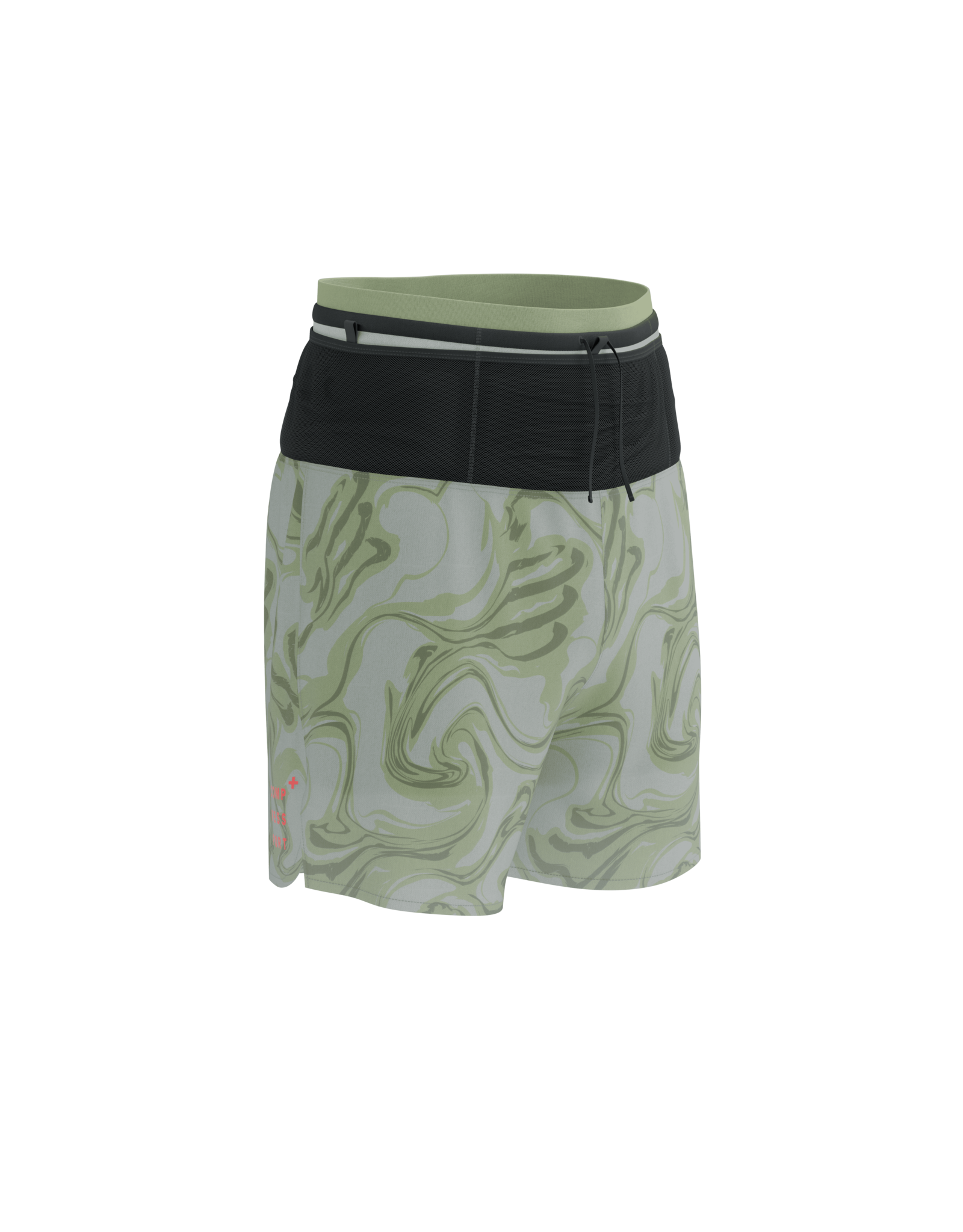 Compressport Trail Racing 2-In-1 Short M - Green Camo