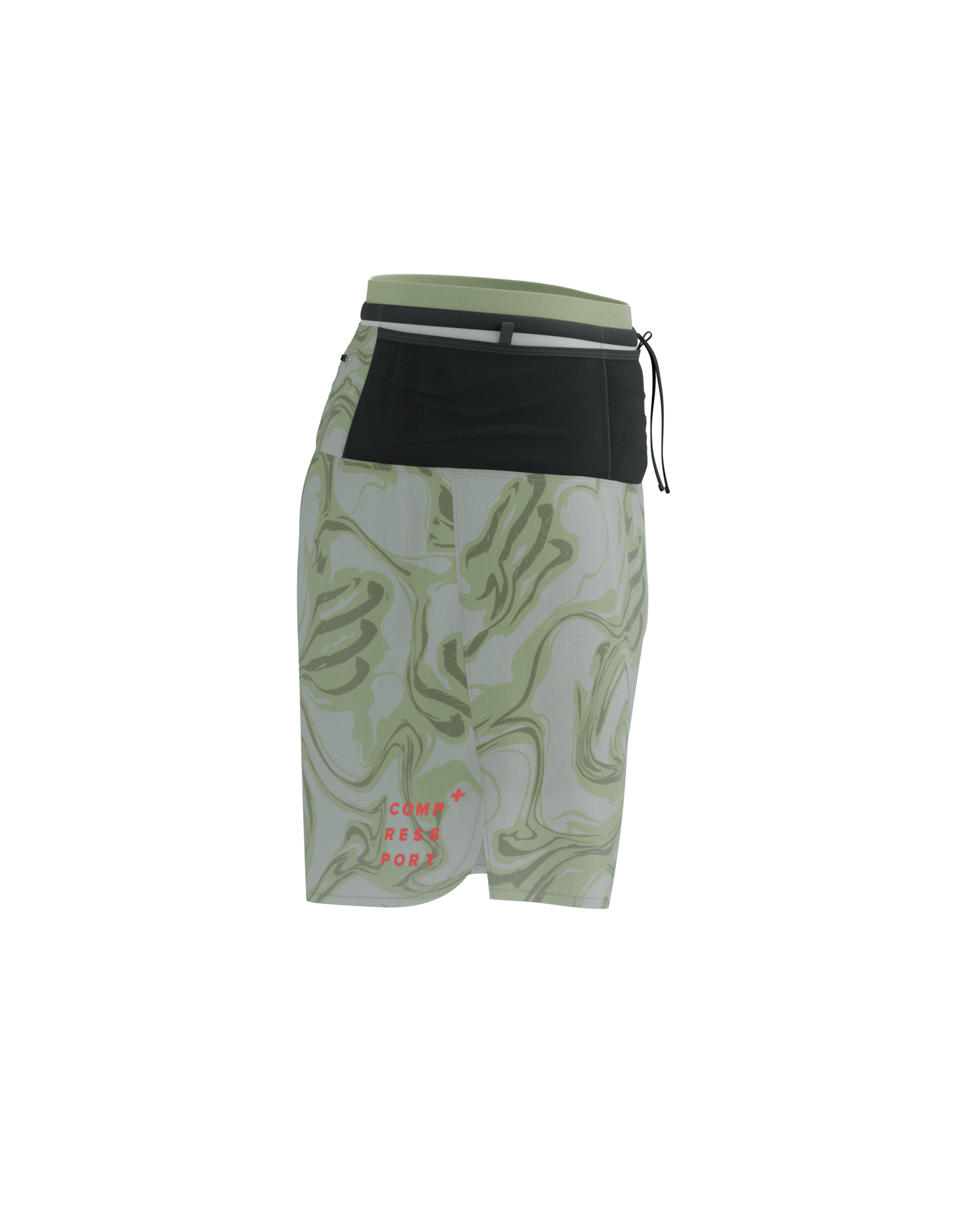 Compressport Trail Racing 2-In-1 Short M - Green Camo