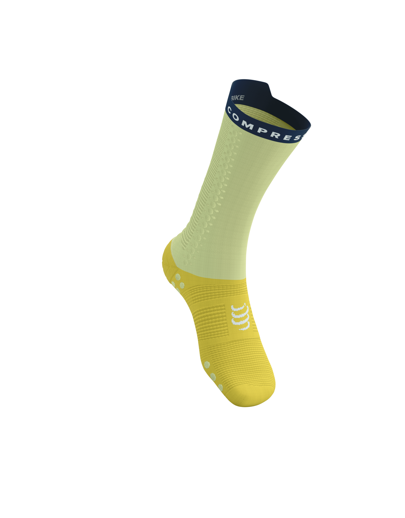 Compressport Pro Racing Socks V4.0 Bike - Elf Yellow/Blues