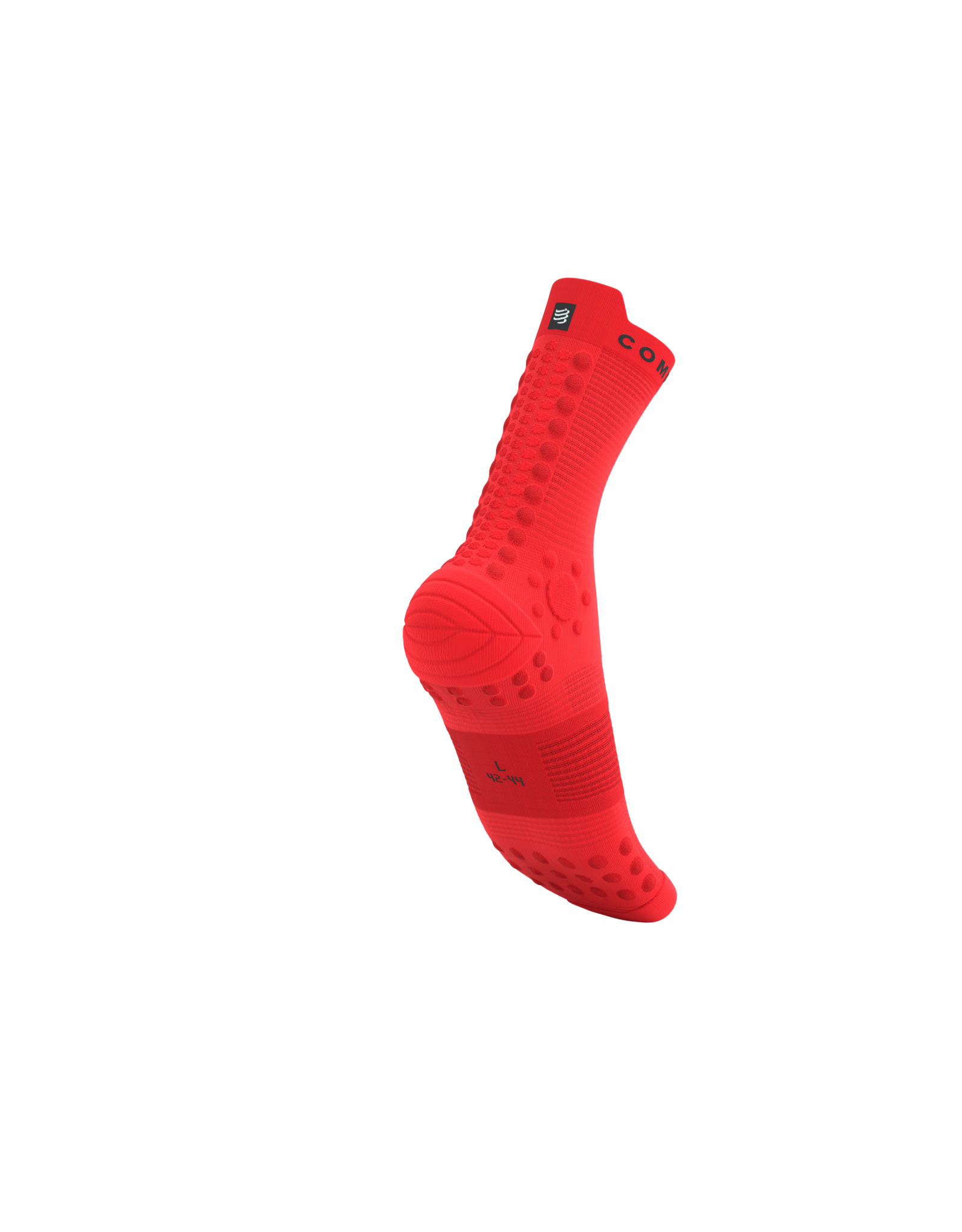 Compressport Pro Racing Socks V4.0 Trail - Fluo Red/Black