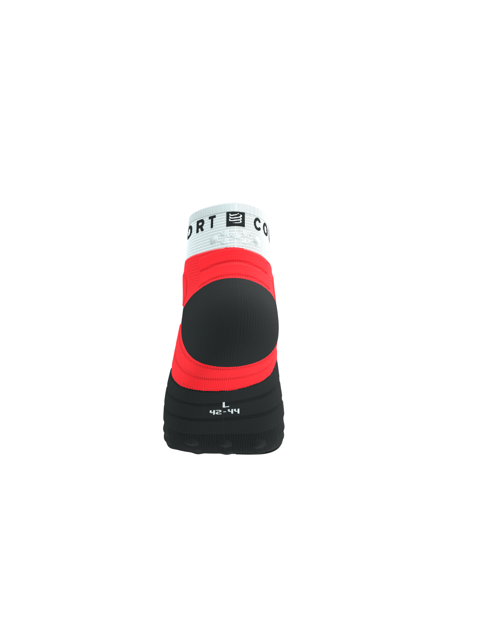 Compressport Ultra Trail Low Socks - Fluo Red/White