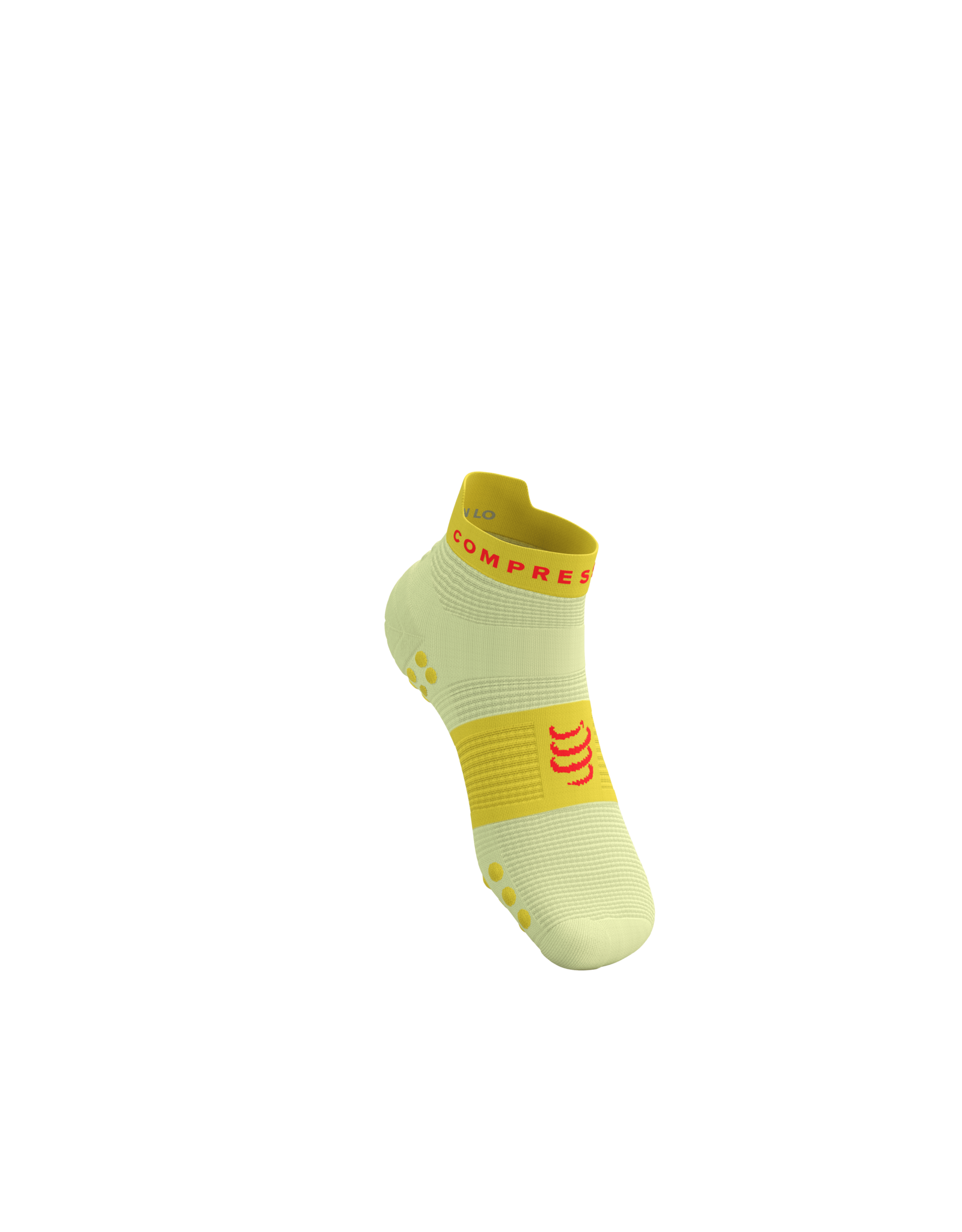 Compressport Pro Racing Socks V4.0 Run Low - Elf Yellow/Fluo Red