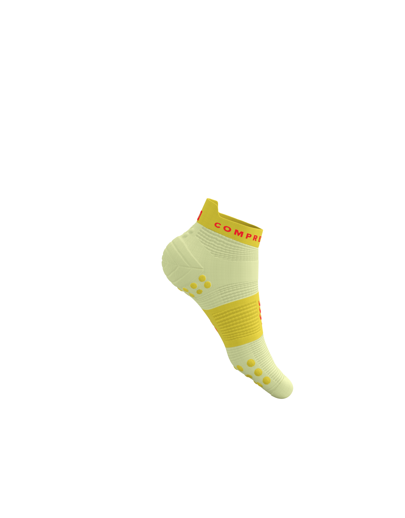 Compressport Pro Racing Socks V4.0 Run Low - Elf Yellow/Fluo Red