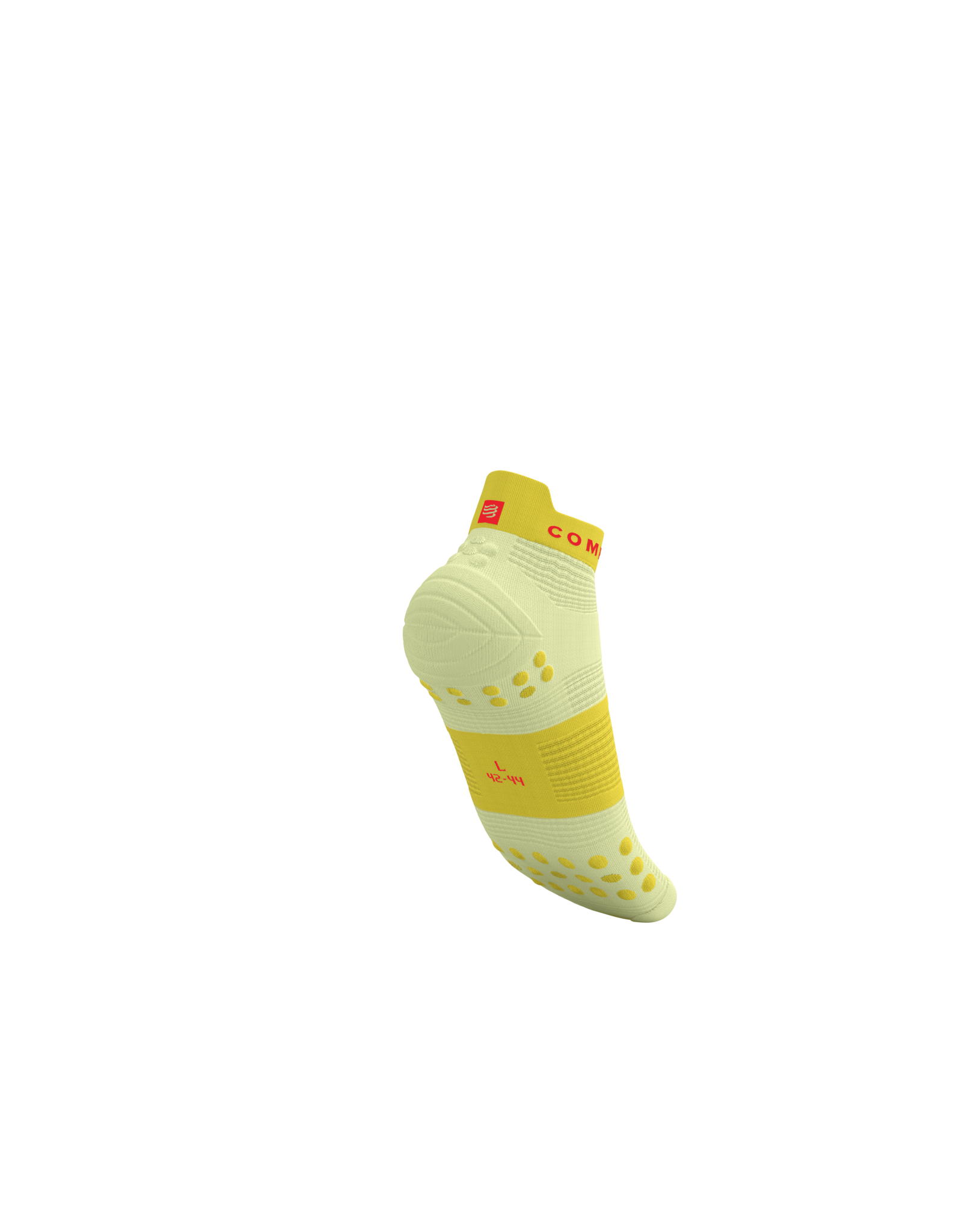 Compressport Pro Racing Socks V4.0 Run Low - Elf Yellow/Fluo Red