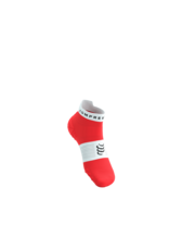 Compressport Pro Racing Socks V4.0 Run Low - Fluo Red/White