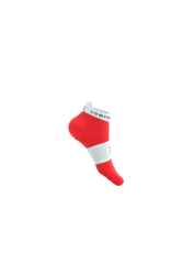 Compressport Pro Racing Socks V4.0 Run Low - Fluo Red/White
