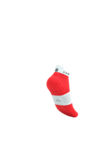 Compressport Pro Racing Socks V4.0 Run Low - Fluo Red/White