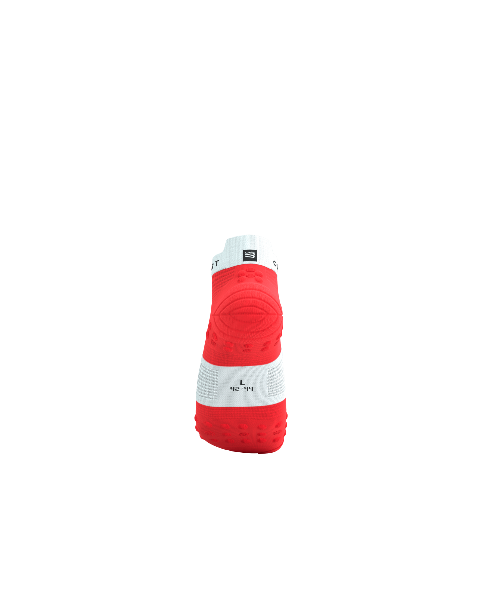 Compressport Pro Racing Socks V4.0 Run Low - Fluo Red/White