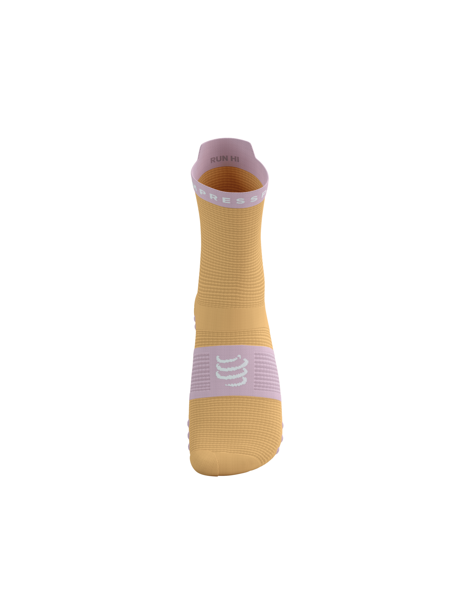 Compressport Pro Racing Socks V4.0 Run High - Buff Orange/Roseate