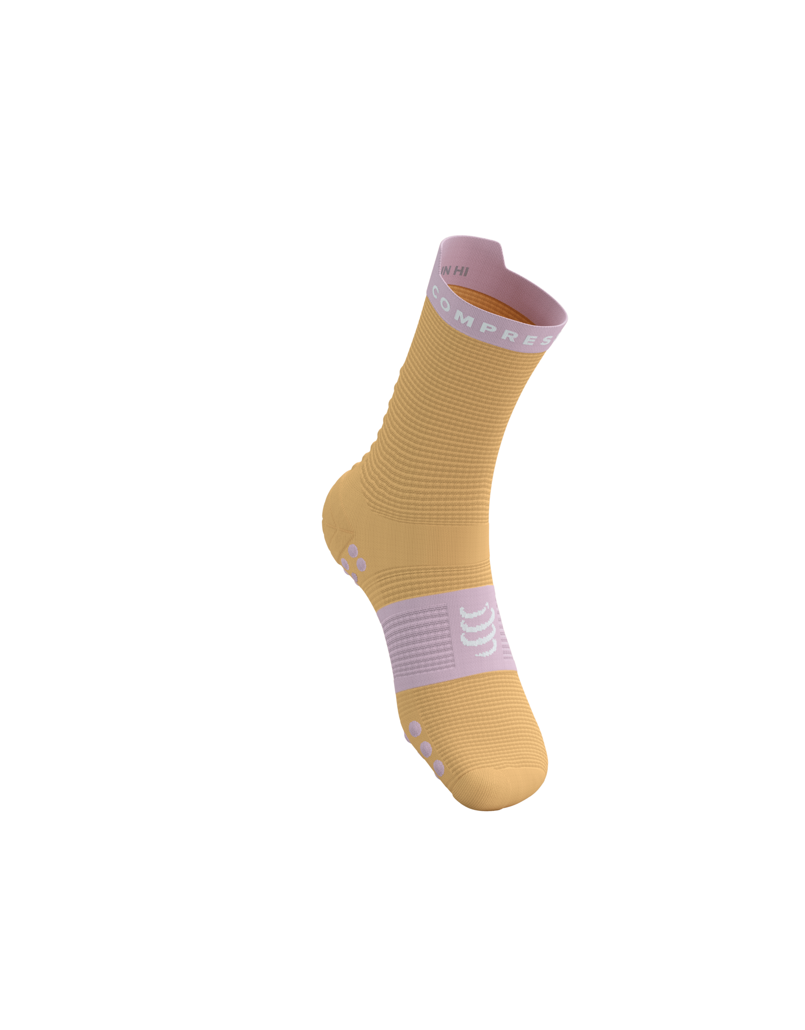 Compressport Pro Racing Socks V4.0 Run High - Buff Orange/Roseate