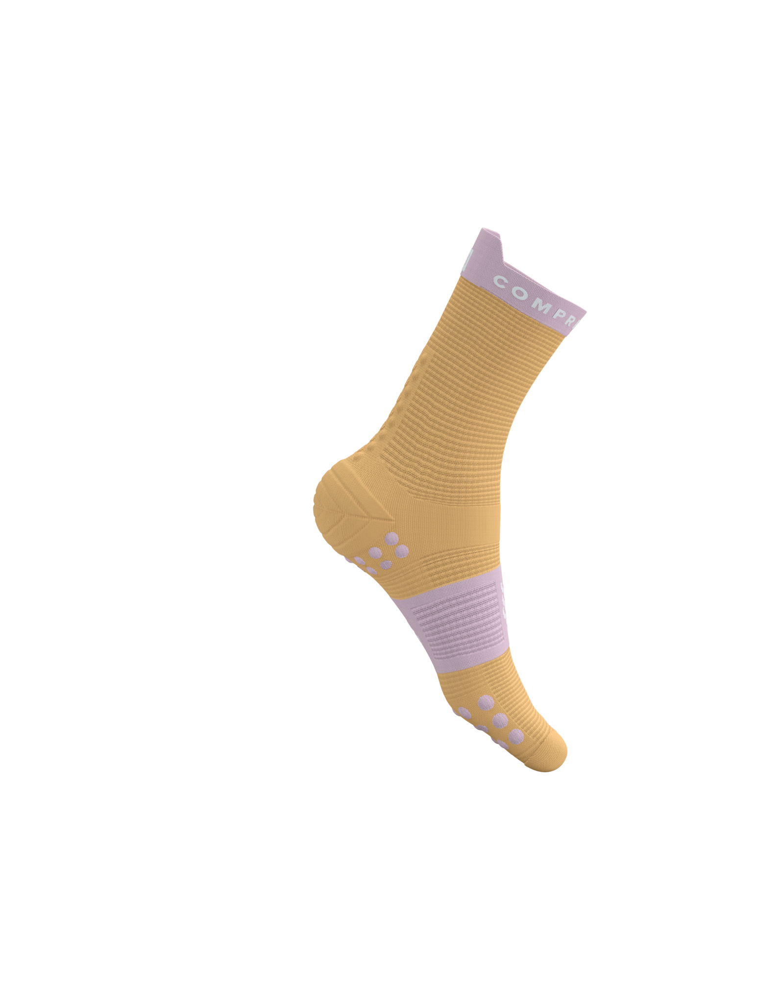Compressport Pro Racing Socks V4.0 Run High - Buff Orange/Roseate