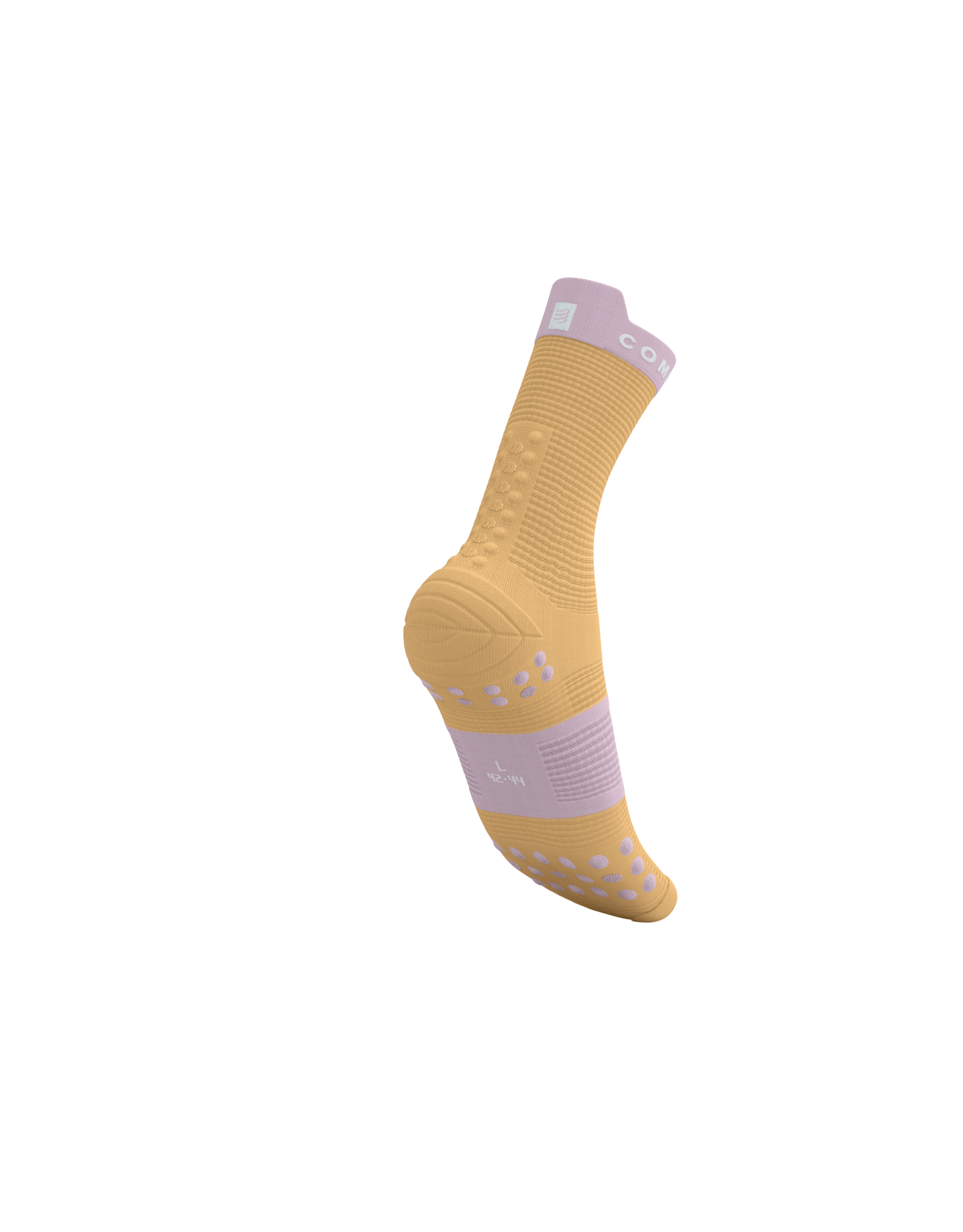 Compressport Pro Racing Socks V4.0 Run High - Buff Orange/Roseate