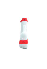 Compressport Pro Racing Socks V4.0 Run High - White/Fluo Red