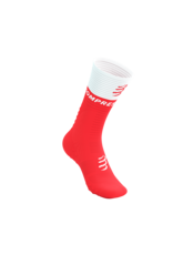 Compressport Mid Compression Socks V2.0 - Fluo Red/White
