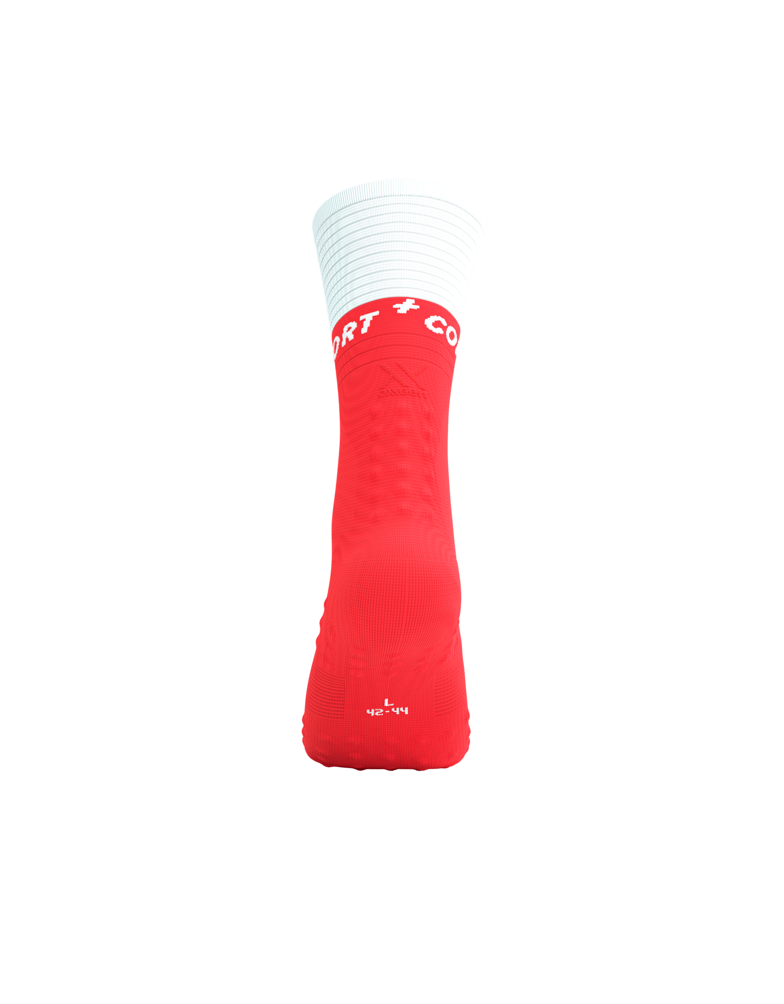 Compressport Mid Compression Socks V2.0 - Fluo Red/White