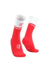 Compressport Mid Compression Socks V2.0 - Fluo Red/White