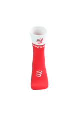 Compressport Mid Compression Socks V2.0 - Fluo Red/White