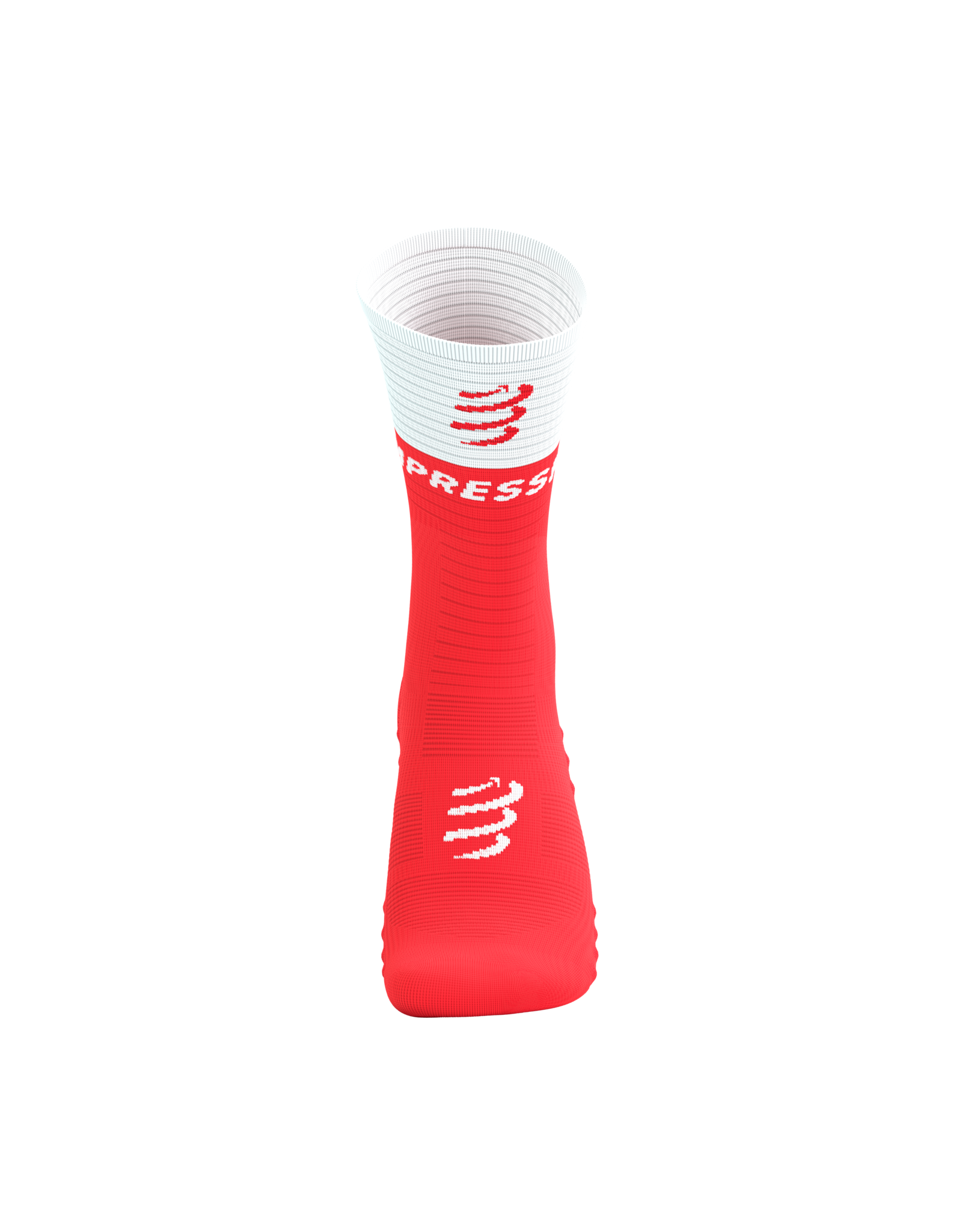 Compressport Mid Compression Socks V2.0 - Fluo Red/White