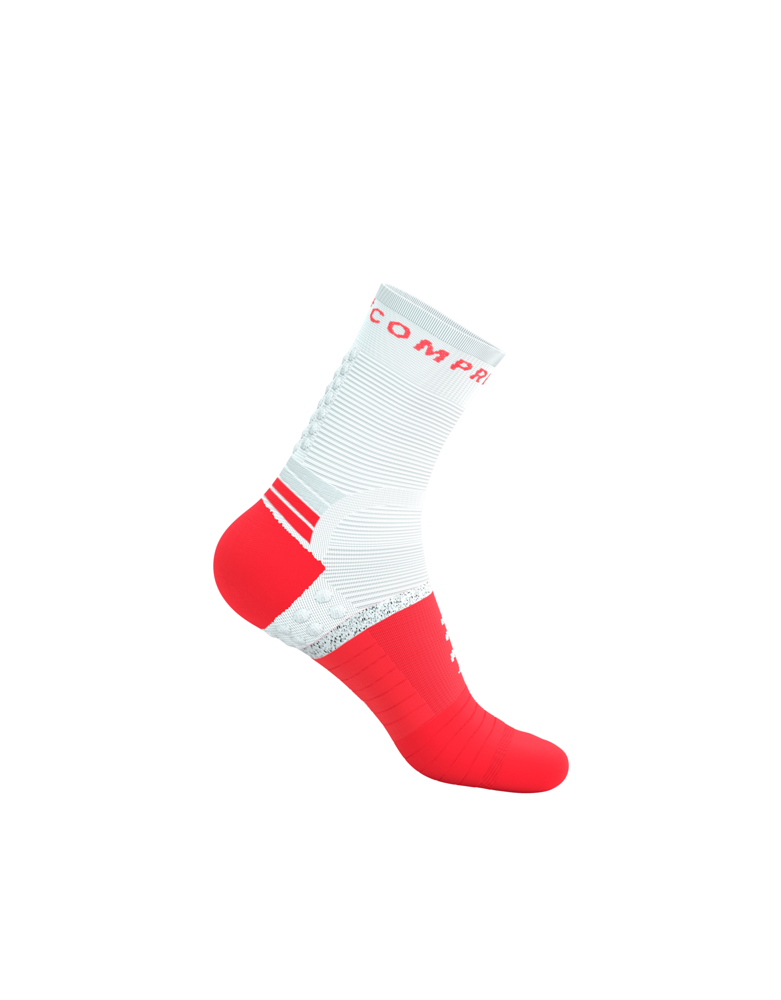 Compressport Pro Marathon Socks V2.0 - Fluo Red/White