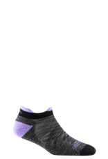 Darn Tough Run No Show Tab Ultra-Lightweight with Cushion - Space Gray