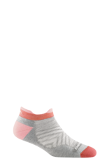 Darn Tough Run No Show Tab Ultra-Lightweight with Cushion - Ash