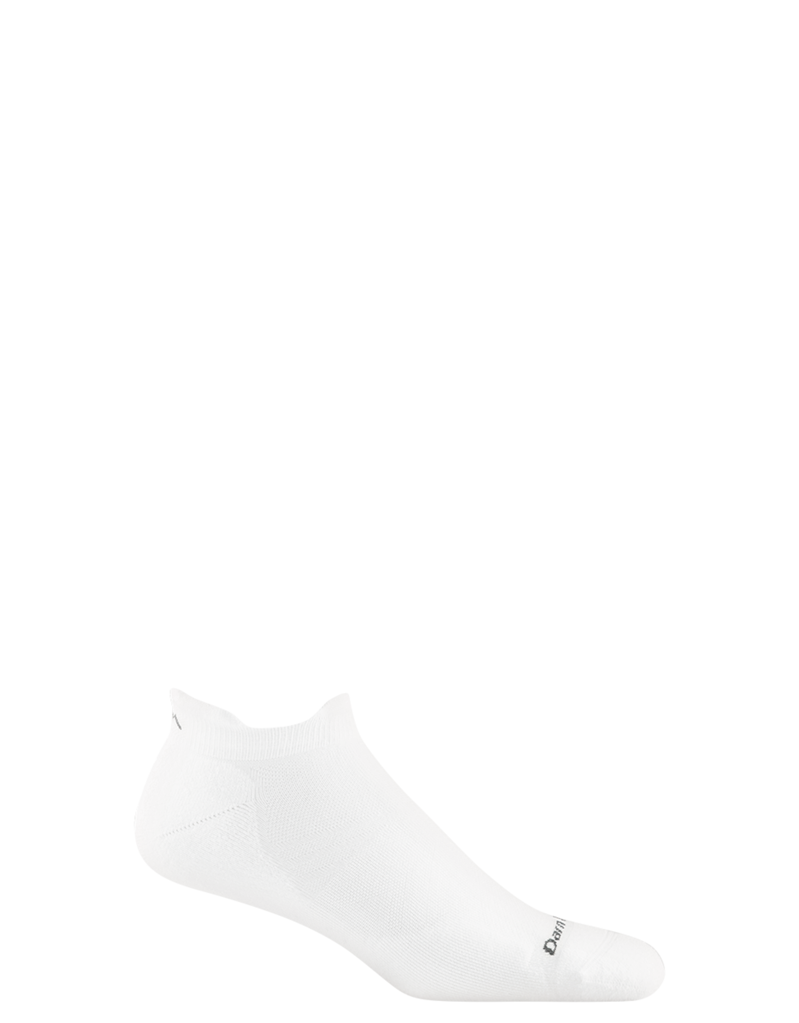 Darn Tough Run No Show Tab Ultra-Lightweight with Cushion - White