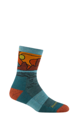 Darn Tough Celeste Micro Crew Midweight with Cushion - Teal Darn Tough Celeste Micro Crew Midweight with Cushion - Teal