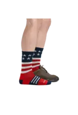 Darn Tough Captain Stripe Micro Crew Lightweight with Cushion - Stars and Stripes