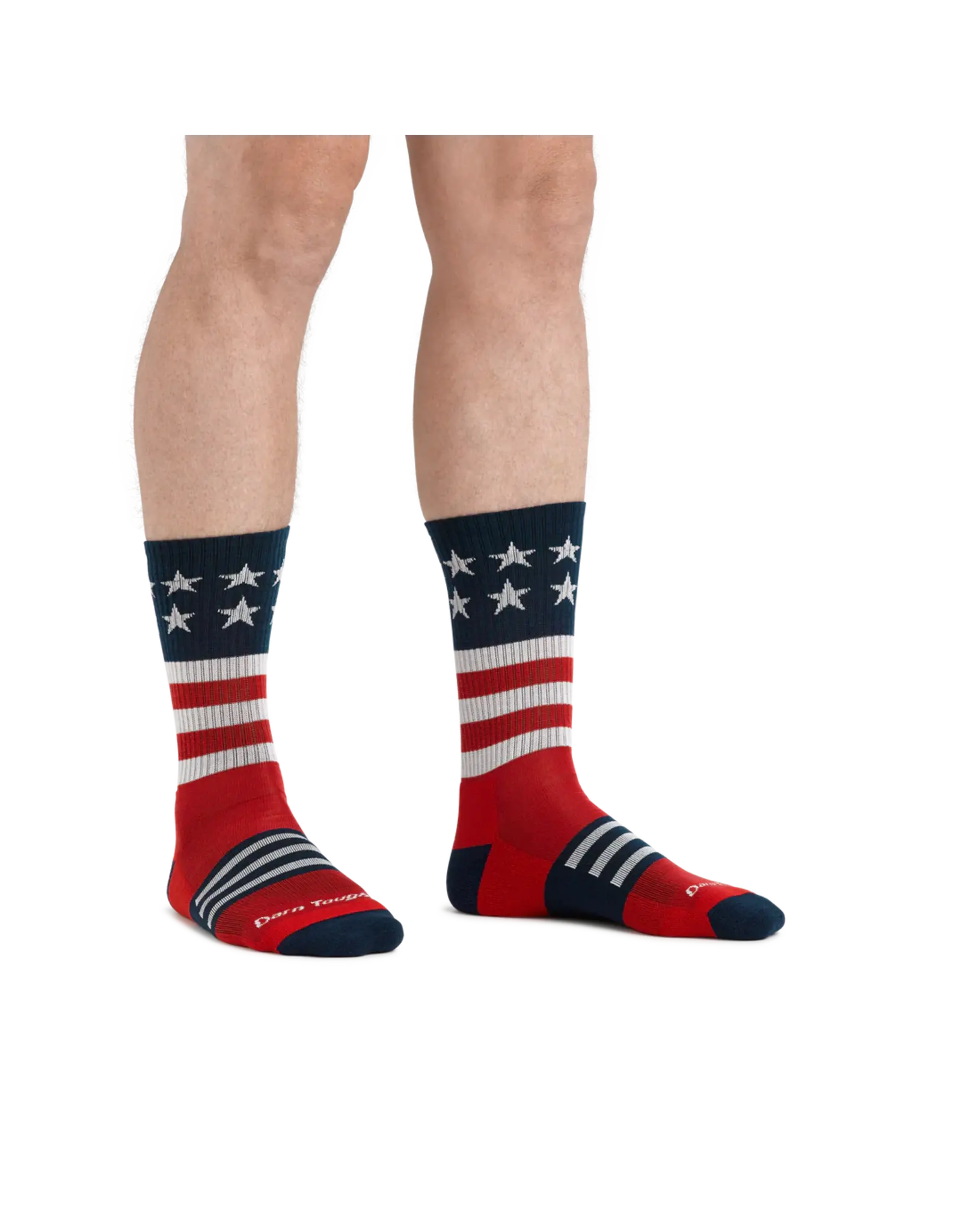 Darn Tough Captain Stripe Micro Crew Lightweight with Cushion - Stars and Stripes