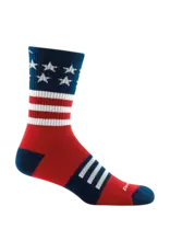 Darn Tough Captain Stripe Micro Crew Lightweight with Cushion - Stars and Stripes