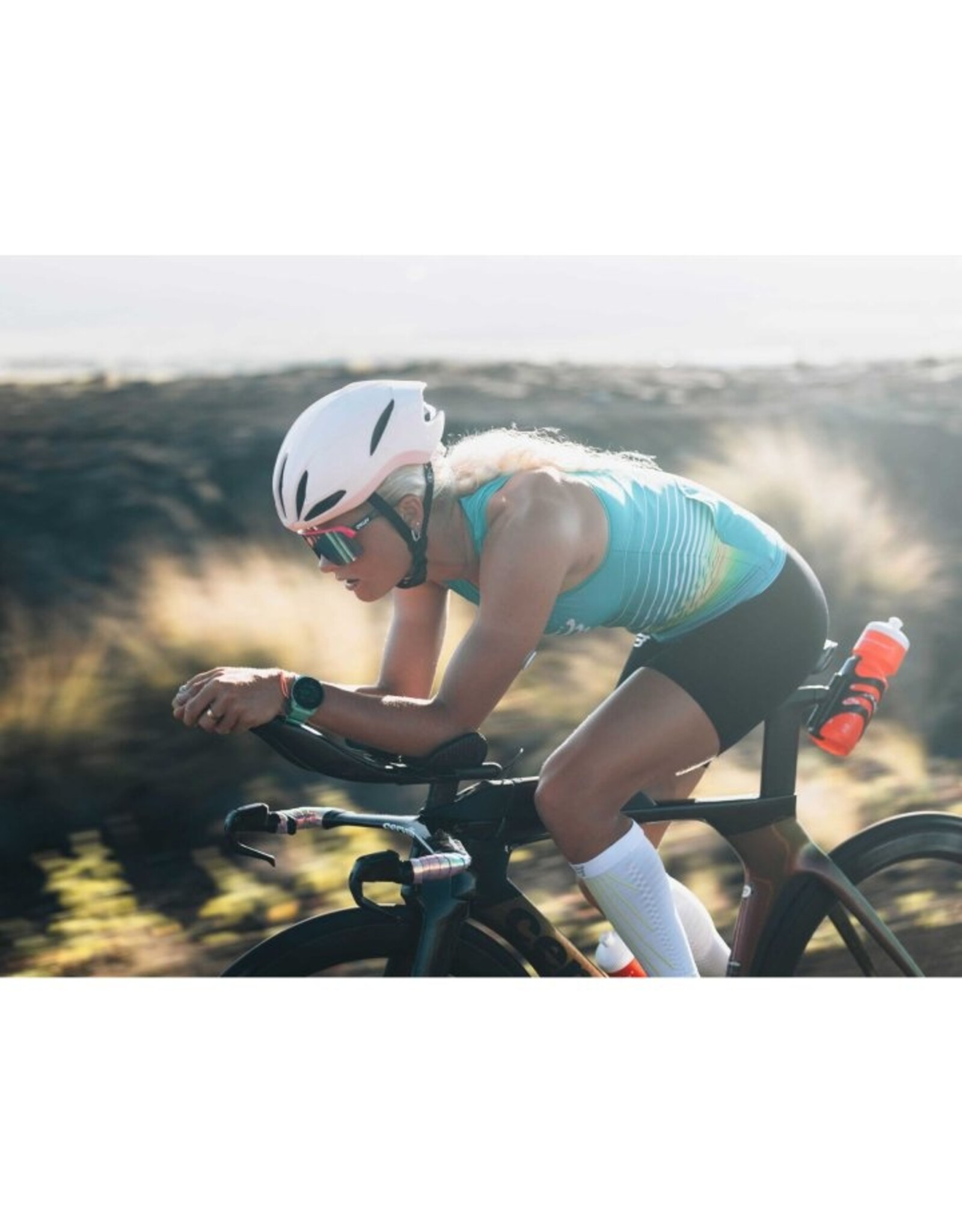 Compressport Tri Postural Aero Tank Top W - Columbia/Evening Primrose