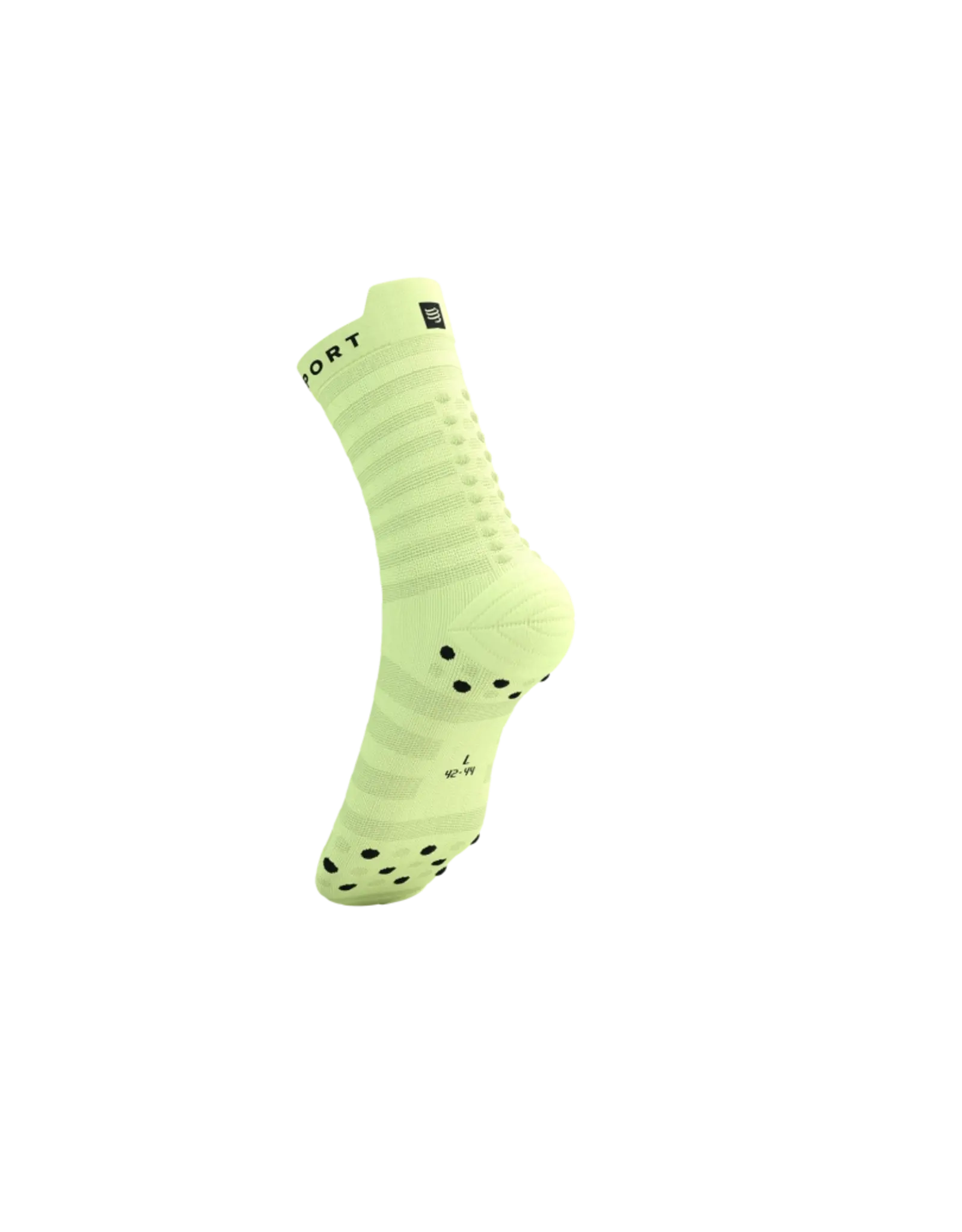 Compressport Pro Racing Socks V4.0 Ultralight Run High - Shadow Lime/Black