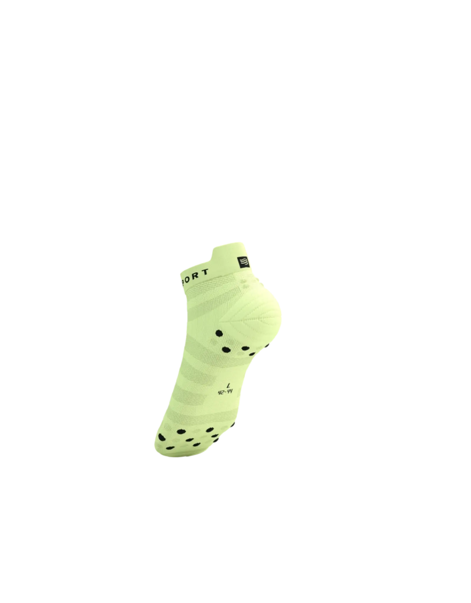 Compressport Pro Racing Socks V4.0 Ultralight Run Low - Shadow Lime/Black