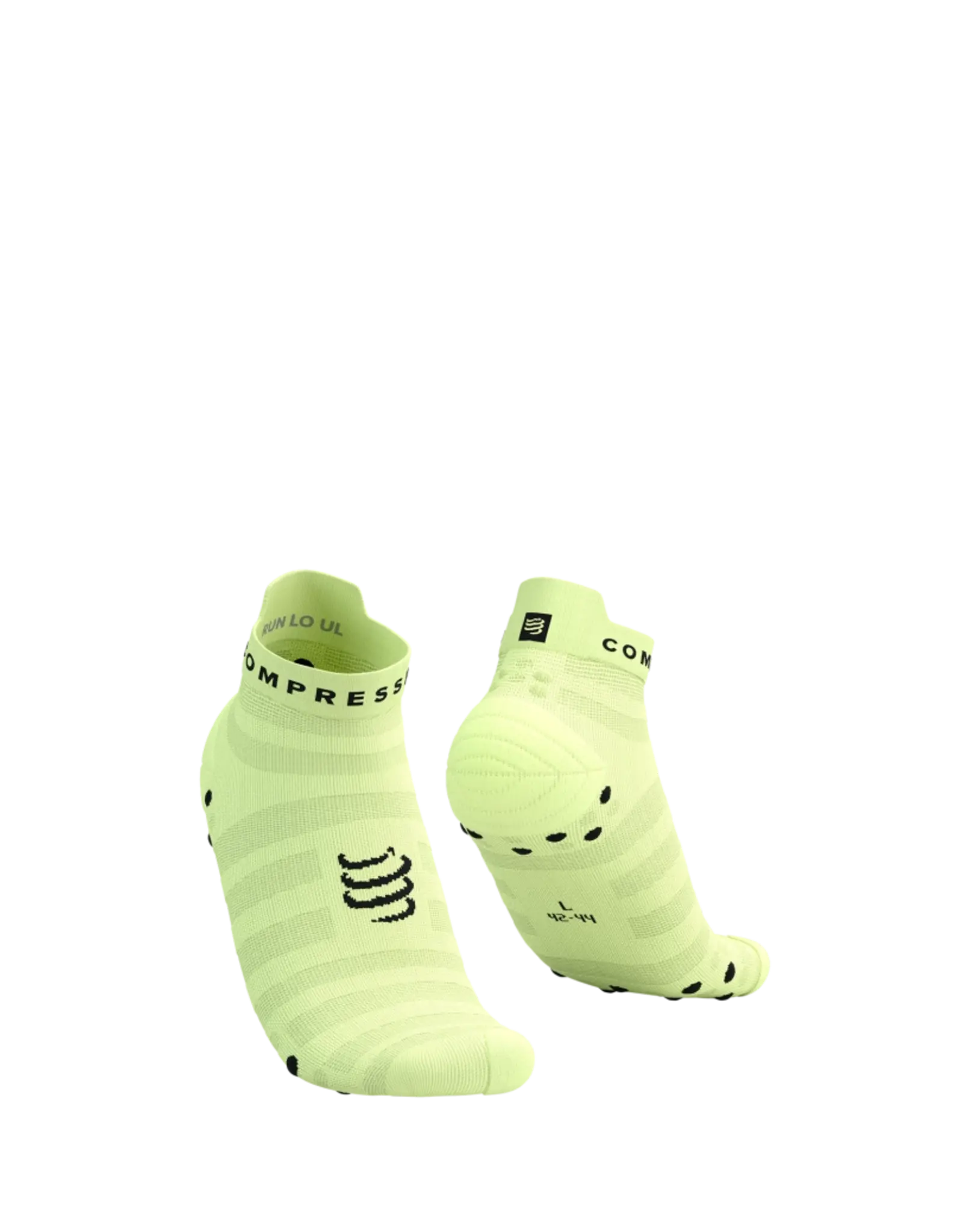 Compressport Pro Racing Socks V4.0 Ultralight Run Low - Shadow Lime/Black