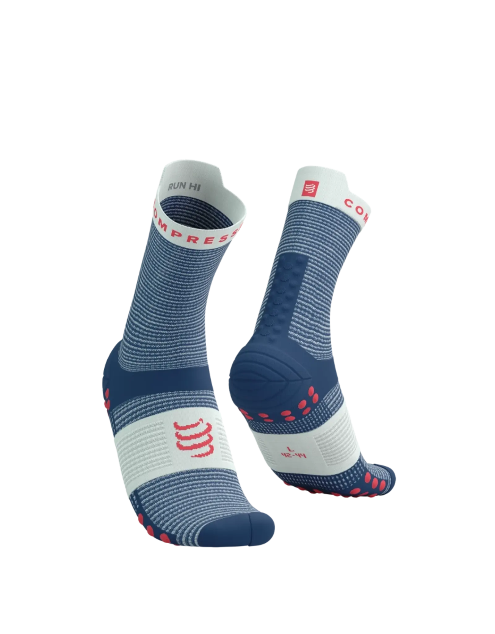 Compressport Pro Racing Socks V4.0 Run High - Blues/Sugar