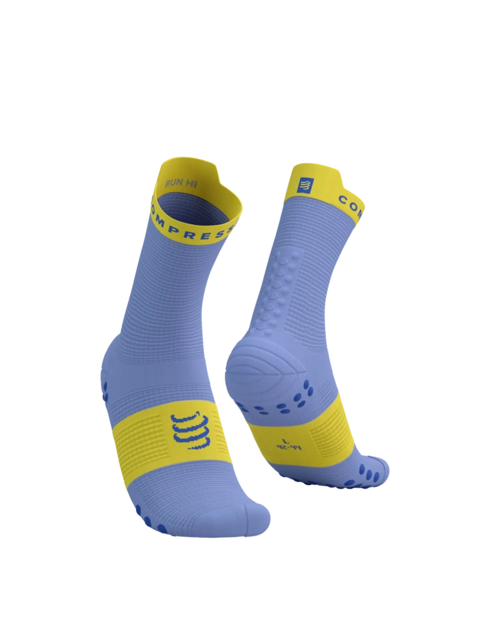 Compressport Pro Racing Socks V4.0 Run High - Jacaranda/Maize