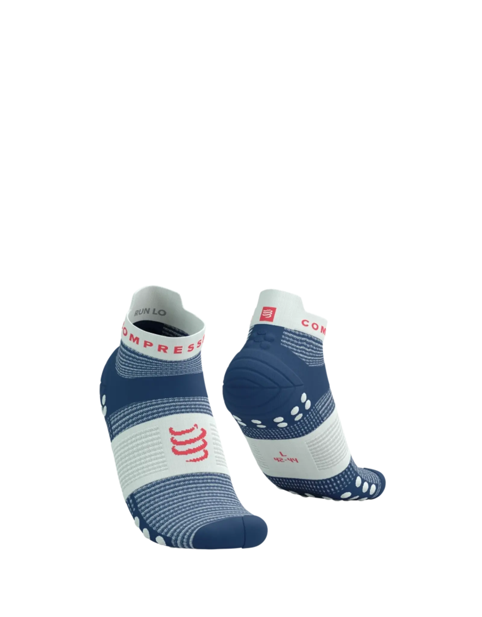 Compressport Pro Racing Socks V4.0 Run Low - Blues/Sugar